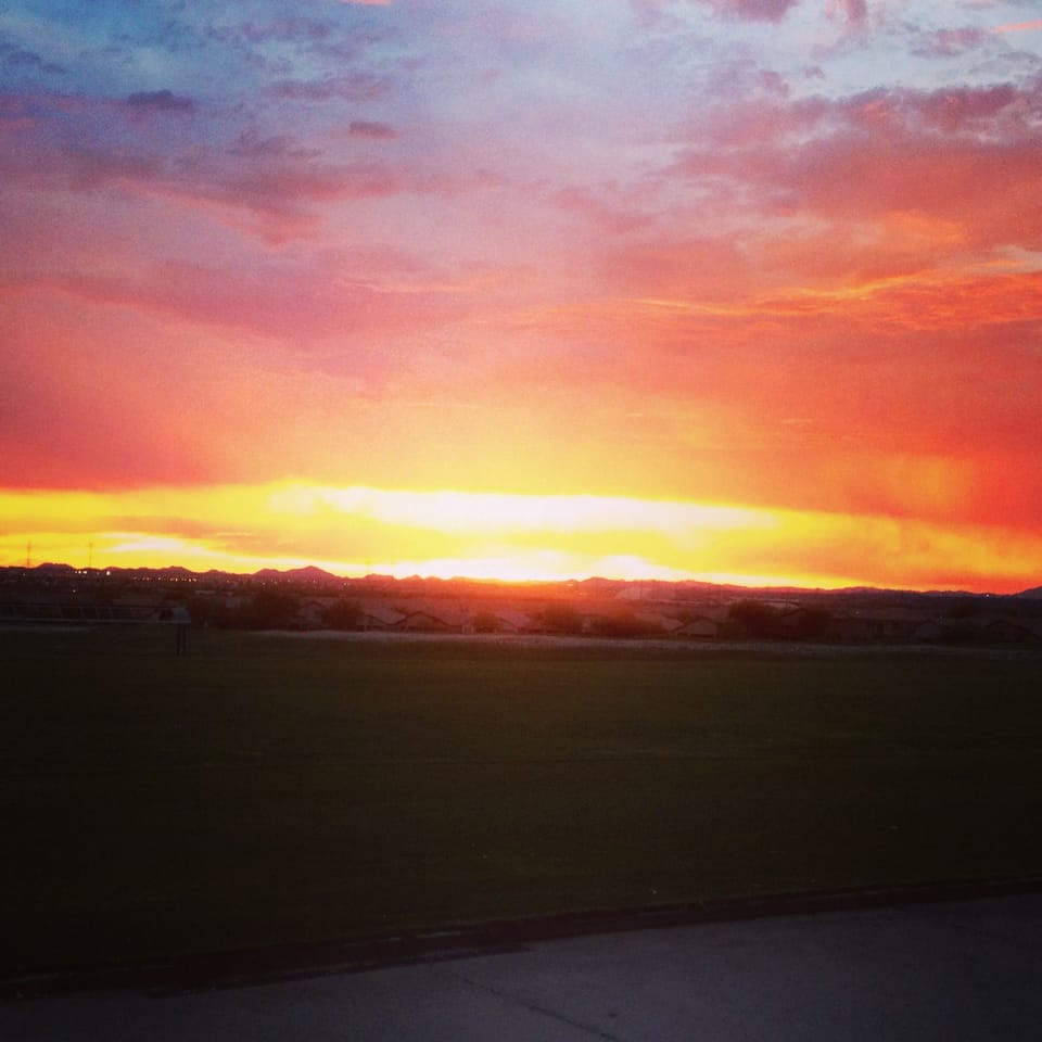 A beautiful Desert sunset