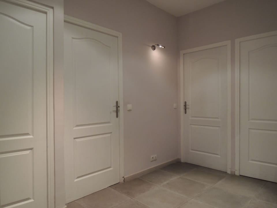 Hall with lot of doors...