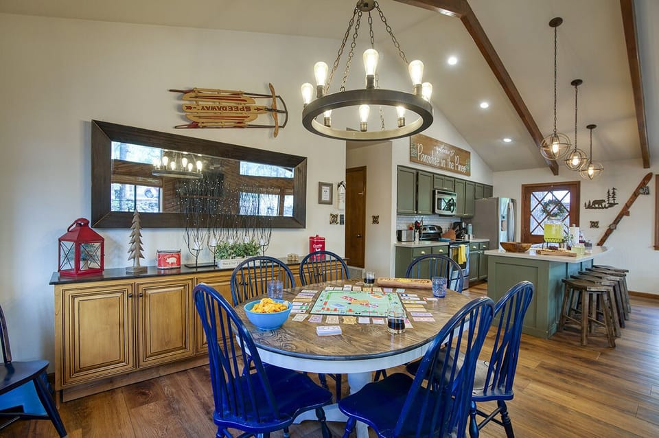 Game table, dining table, who’s in for a game of monopoly? 