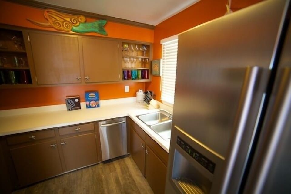 Fully stocked kitchen