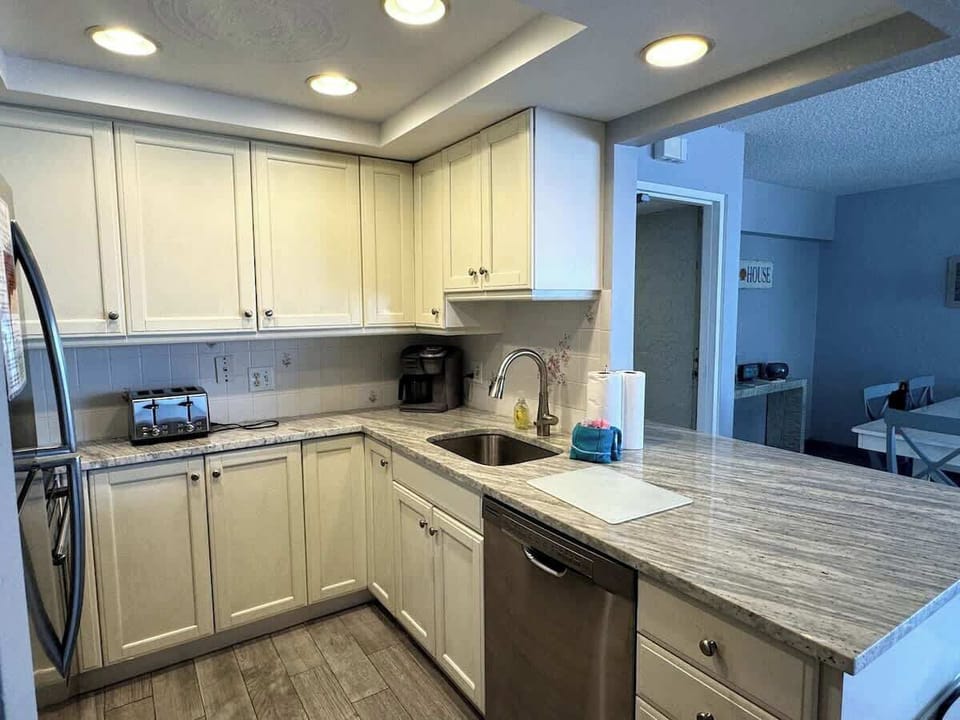 Step into our sleek kitchen space!