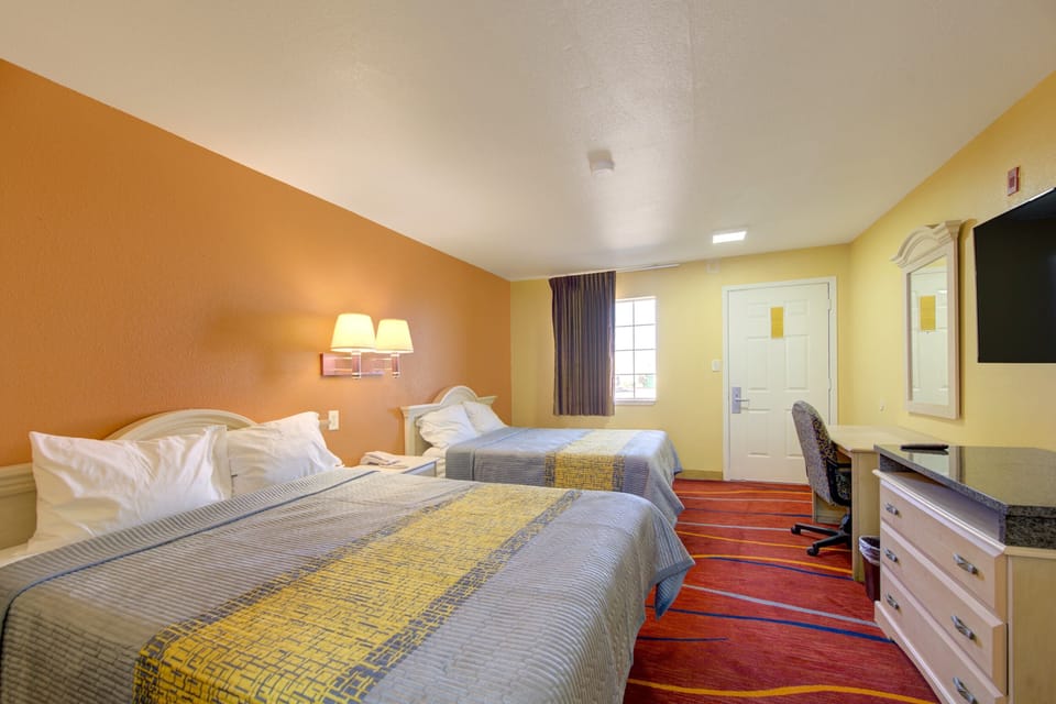 Room, 2 Queen Beds, Non Smoking | Desk, free WiFi, bed sheets