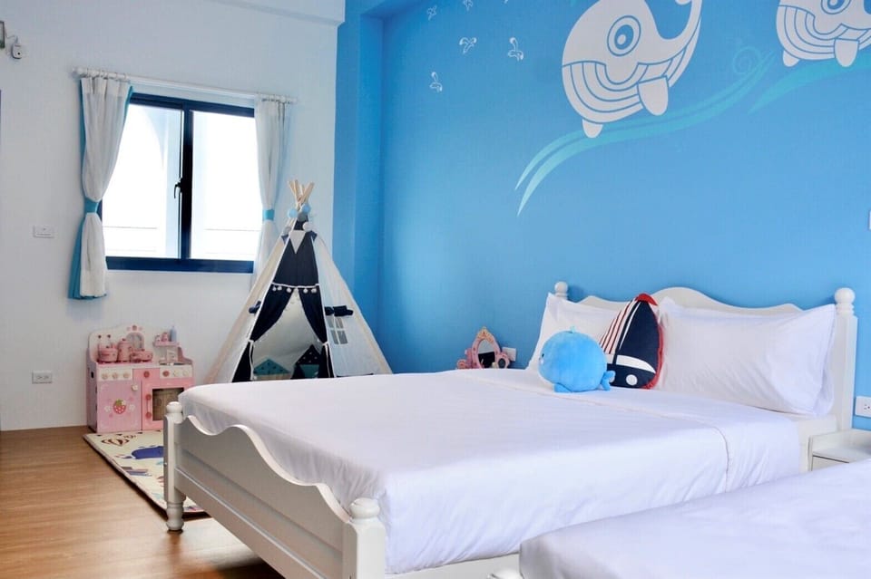 Comfort Quadruple Room, 2 Double Beds, Mountain View | Children's theme room