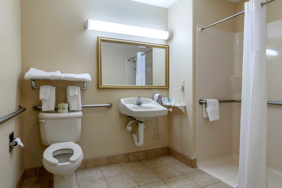 Free toiletries, hair dryer, towels, soap