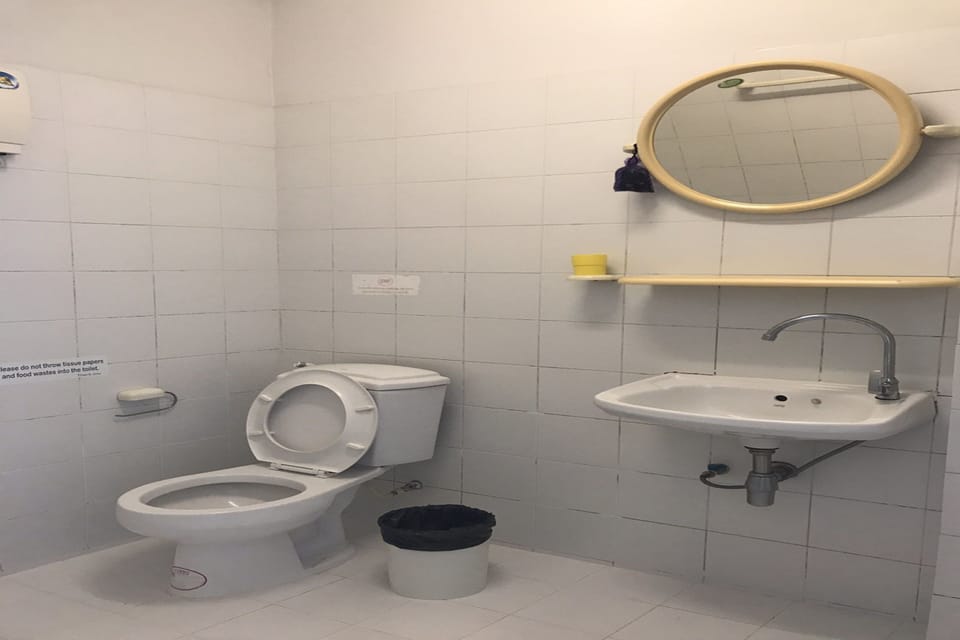 Shower, free toiletries, hair dryer, bidet