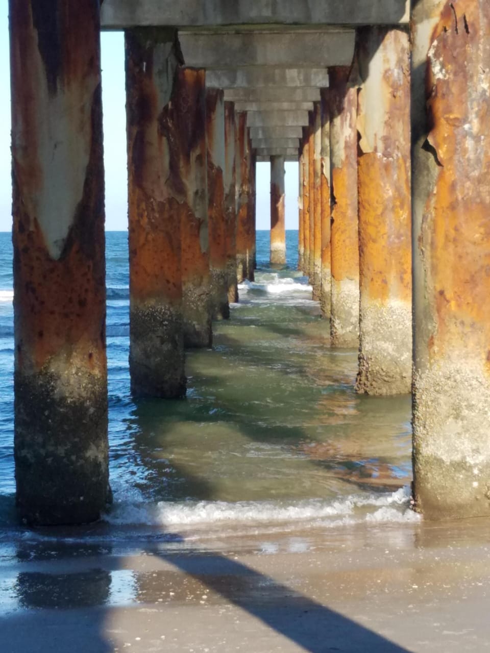 under the pier