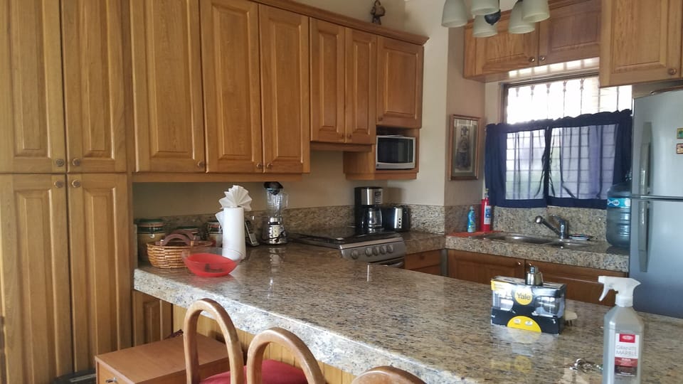 View of kitchen and appliances