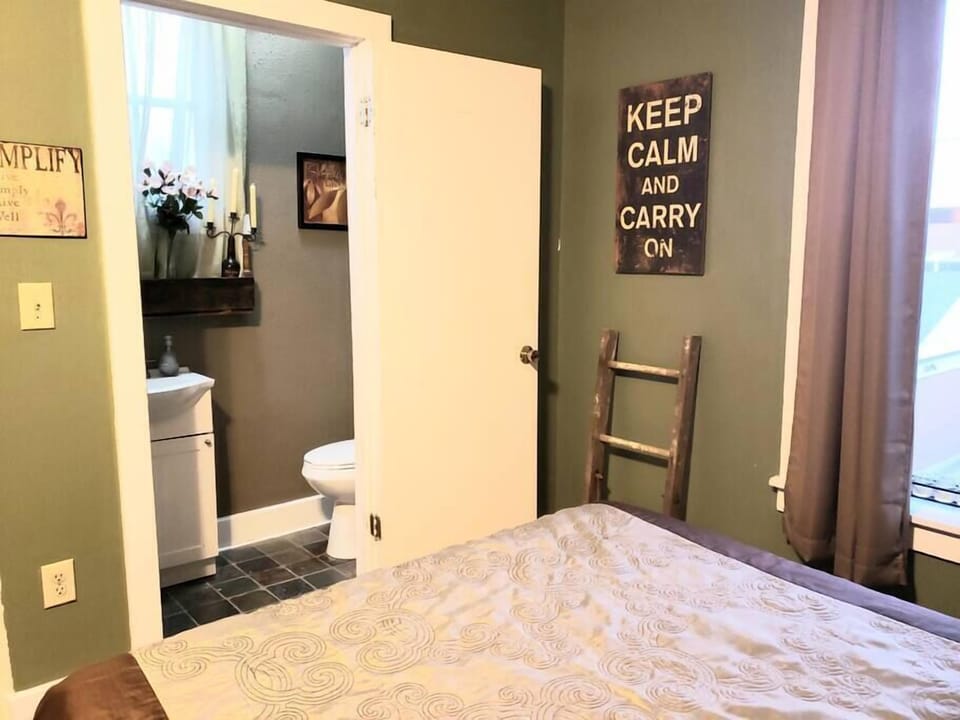 half bath off master bedroom