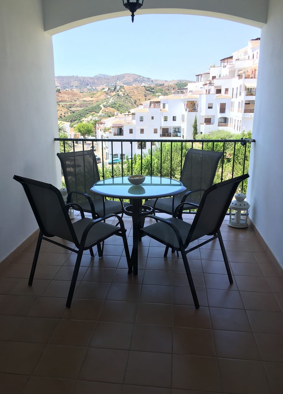 Upstairs balcony