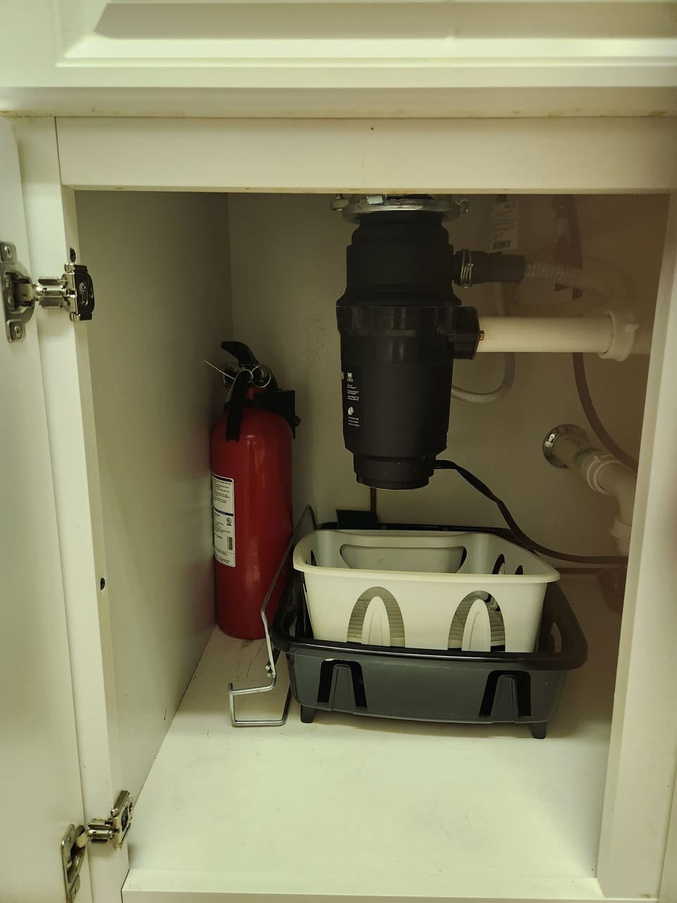 fire extinguish under the Kitchen sink