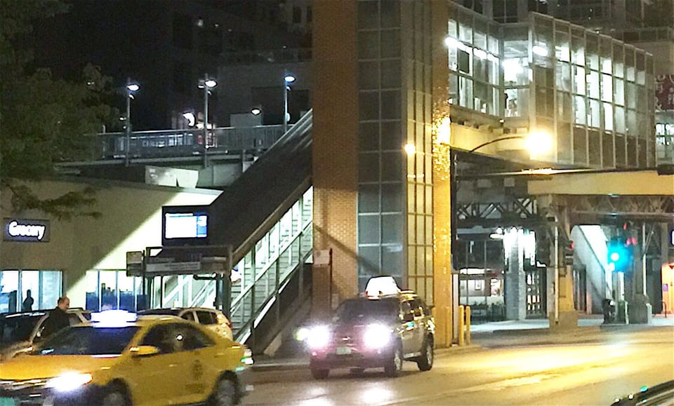 The CTA Brown Line across the street...just minutes to anywhere in the City!
