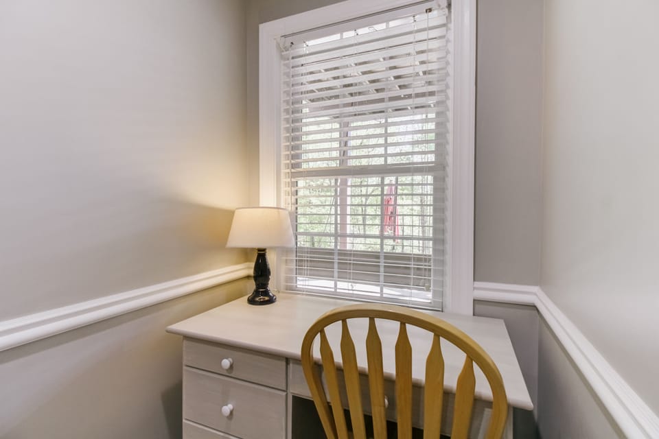 A desk, just in case you need to work.