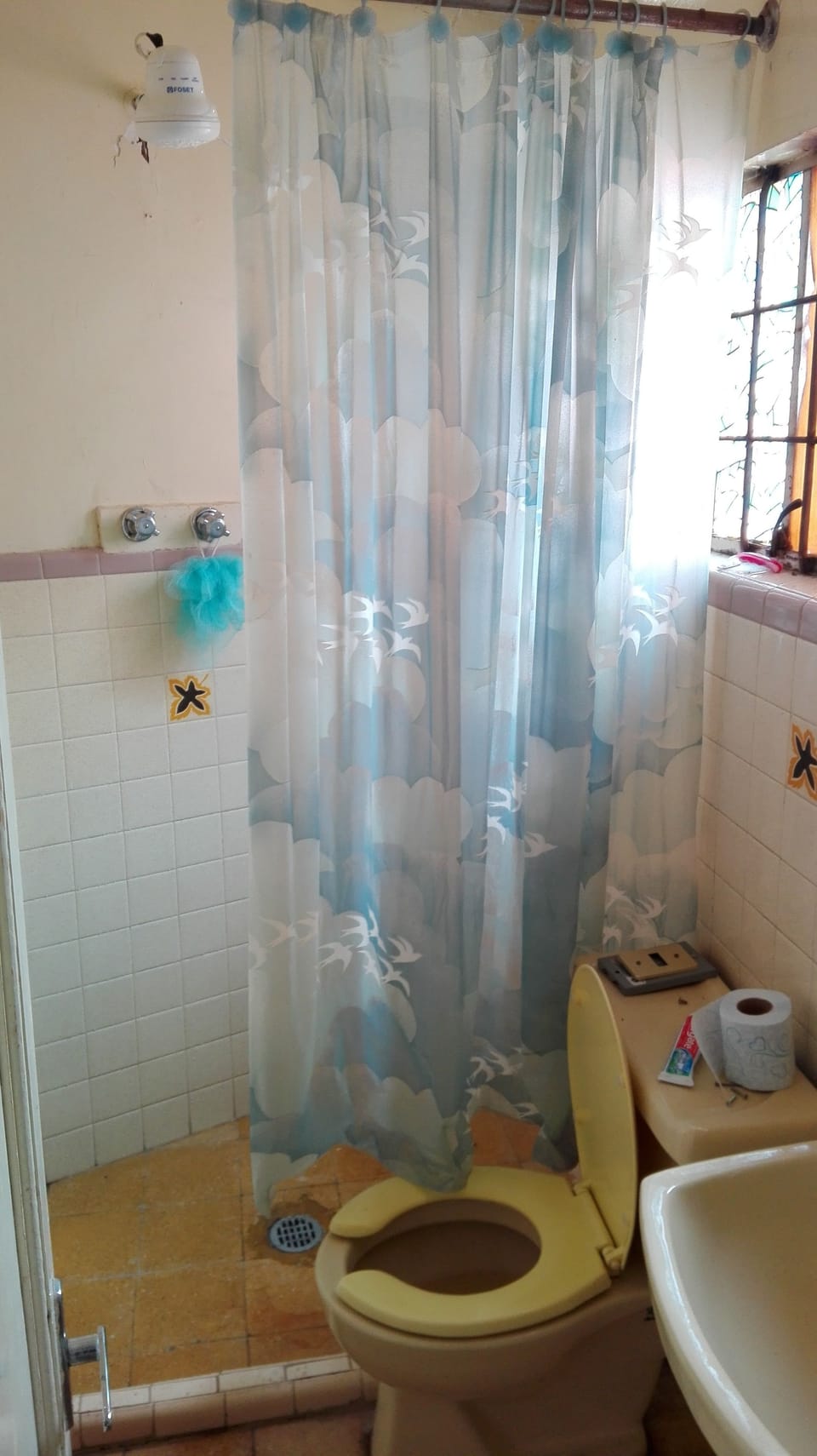 Shower, towels