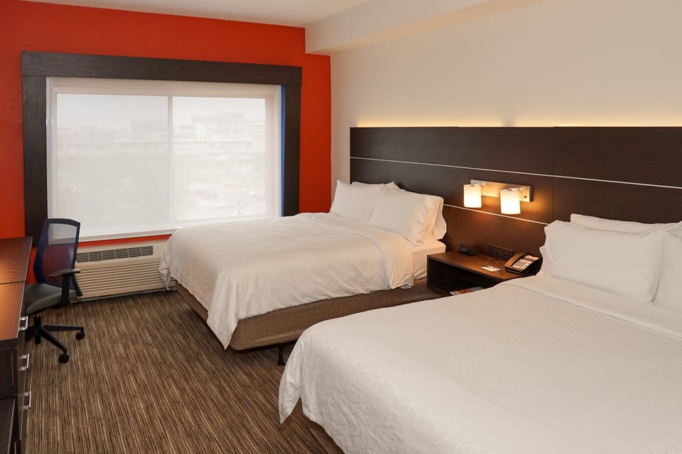 Standard Room, 2 Queen Beds, Accessible Bathtub (Accessible Tub) | In-room safe, desk, blackout drapes, iron/ironing board