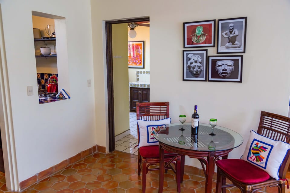 Your dining area, kitchen to the left.