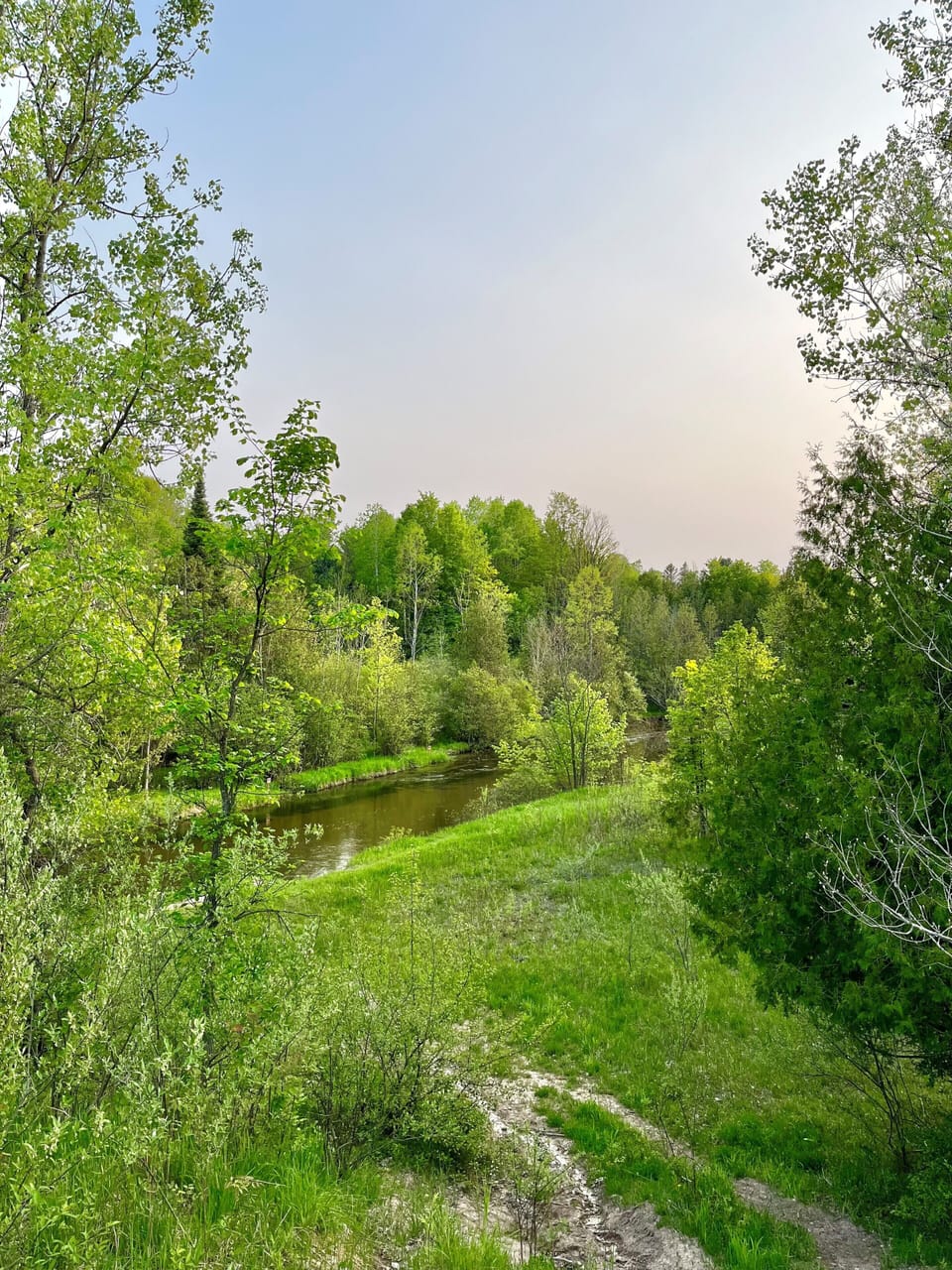 Public Betsie River access 1/3 mile from house. Cast a line or launch a kayak!