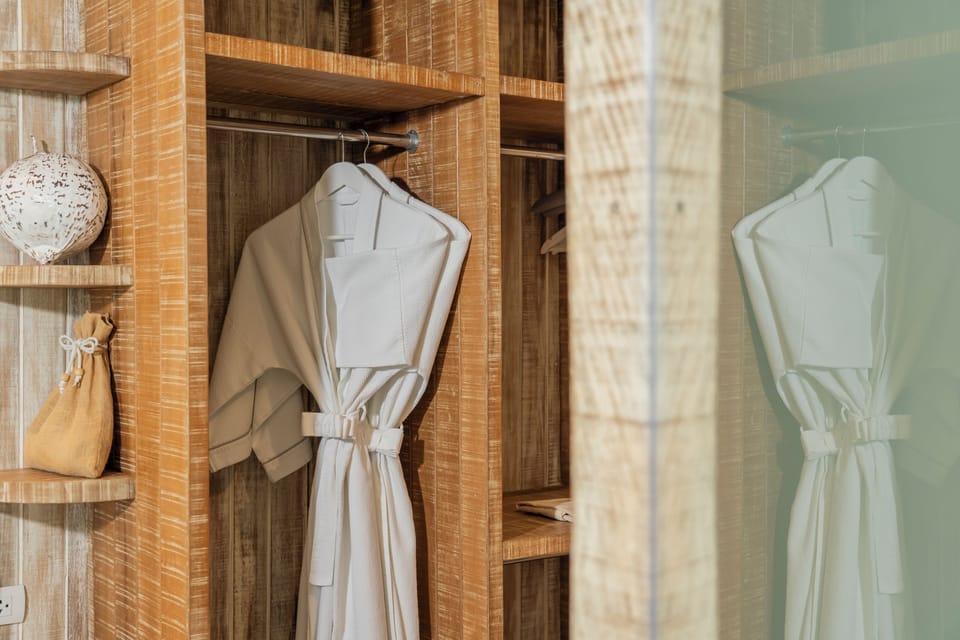 TreeHouse Villa | Bathroom | Separate tub and shower, deep soaking tub, eco-friendly toiletries