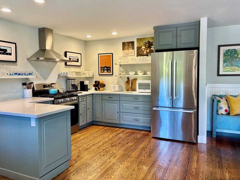 Large well-stocked kitchen