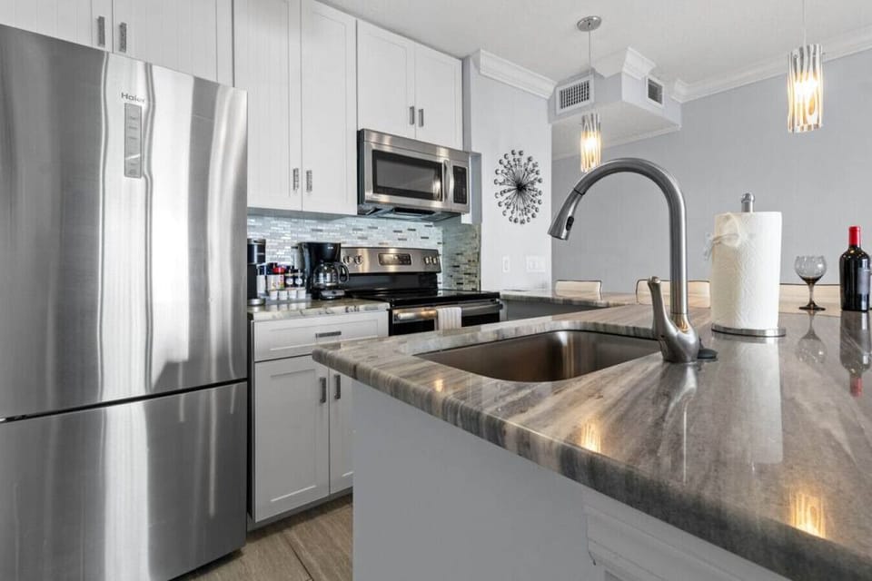 Kitchen Oasis: Modern appliances and stylish decor await your culinary adventures in Tampa!