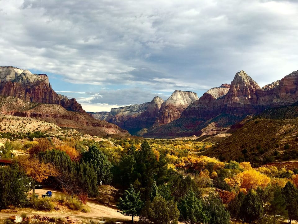 Zion Canyon, view from Springdale.