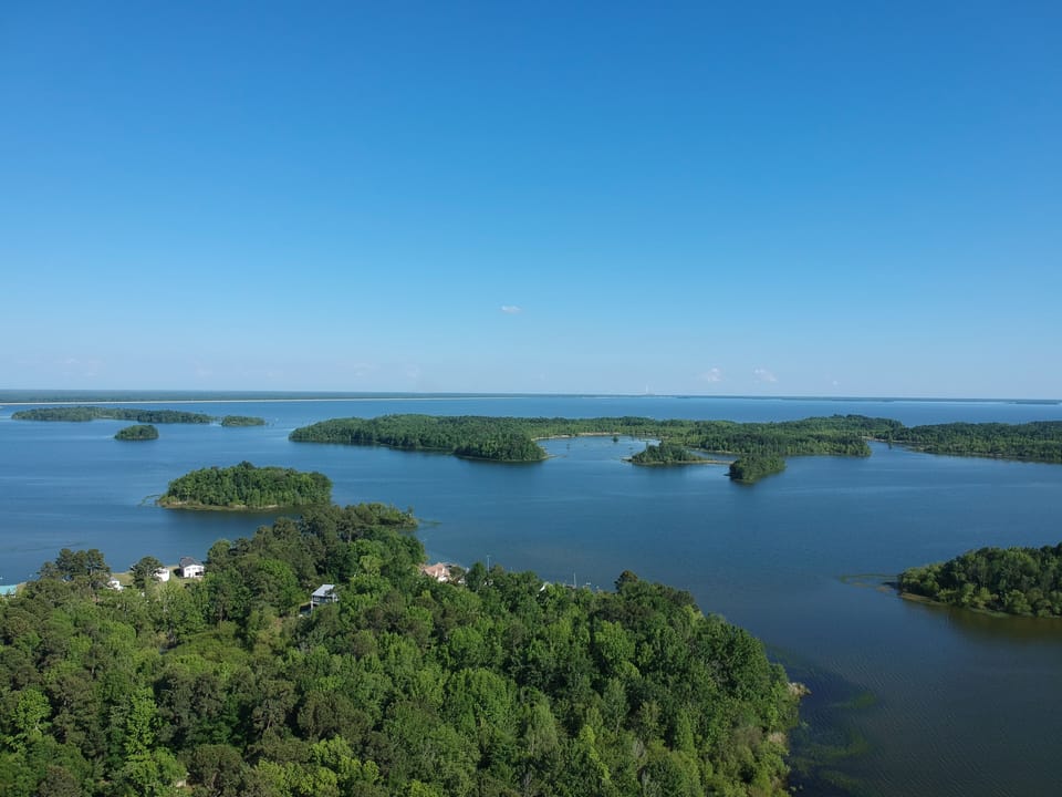 On the other side of Potato Creek are the wildlife refuge islands 