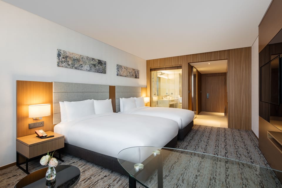 Family Room, 2 Twin Beds, Non Smoking | In-room safe, desk, blackout drapes, soundproofing