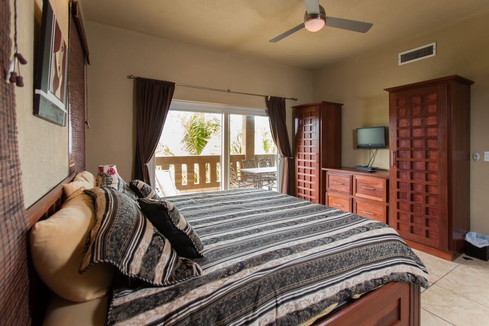 First master bedroom with outside terrace access