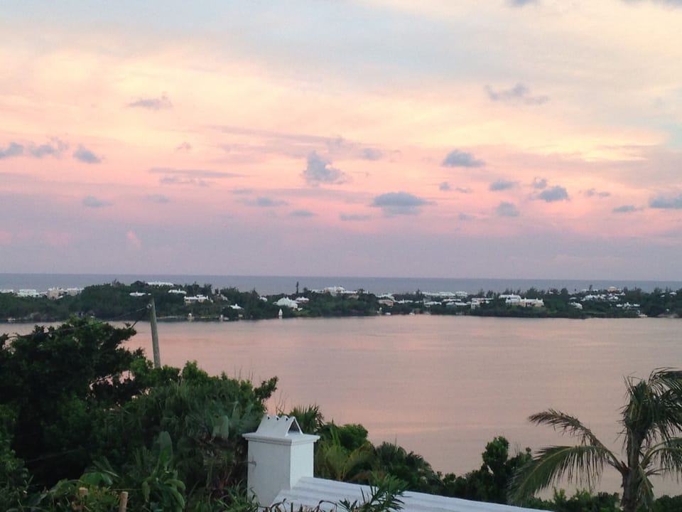 Beautiful Sunset view from the garden