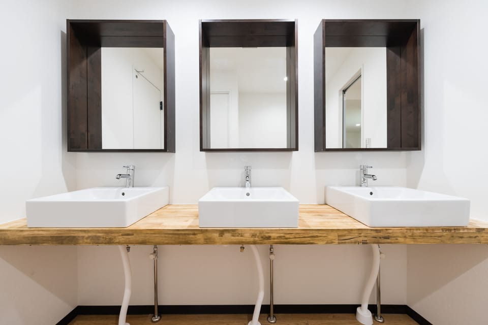 Double Room with Shared Bath and Toilet | Bathroom sink