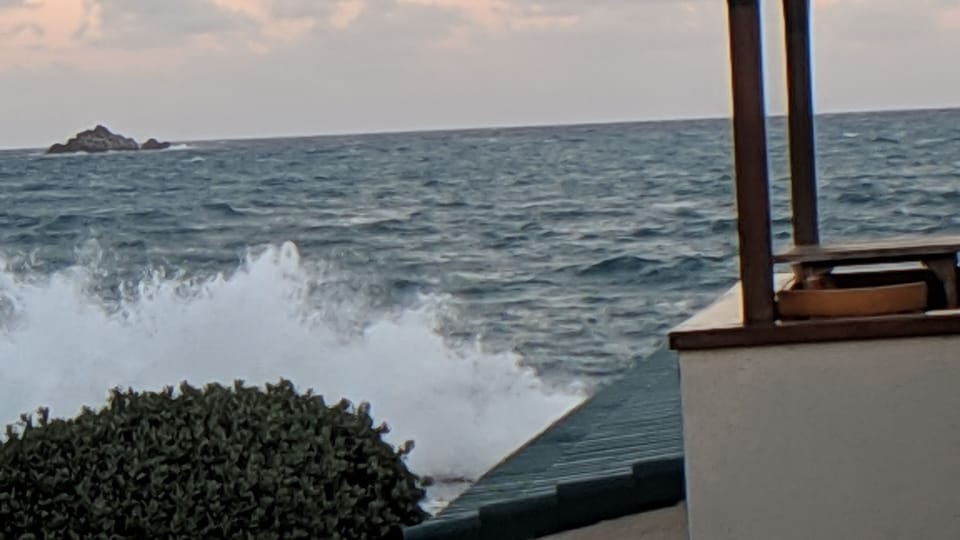 Partial Ocean View from attached deck on side of house
