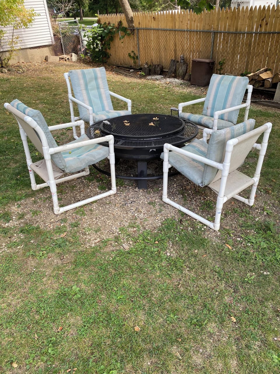 Fire Pit for staying toasty and making s’mores.