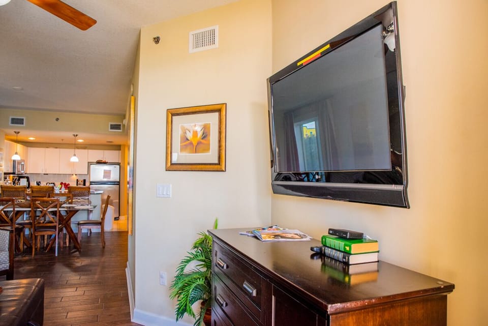 Large flat-screen TV. Cable included. 