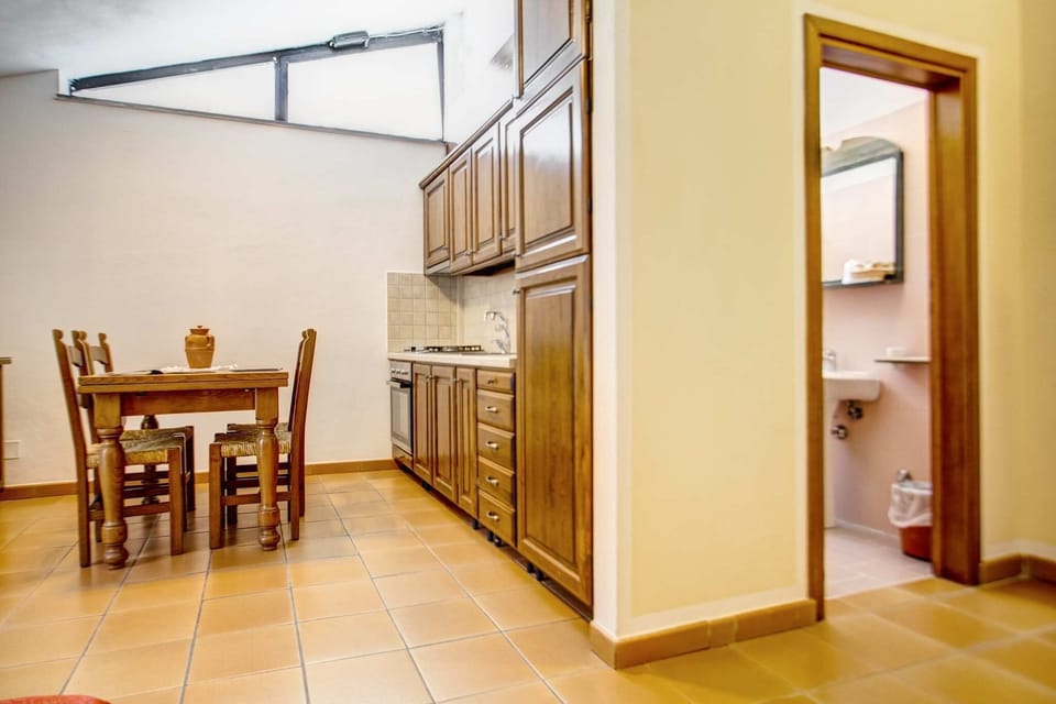 Apartment garden view | Private kitchen