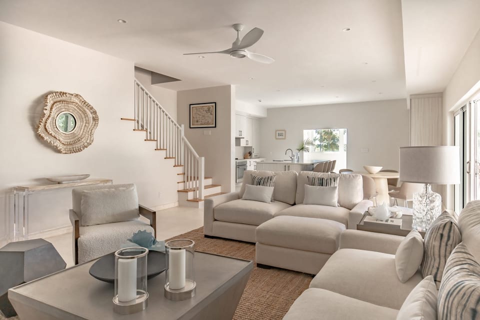 Three Bedroom Palm Grove Modern Residence | Living room | Flat-screen TV, DVD player