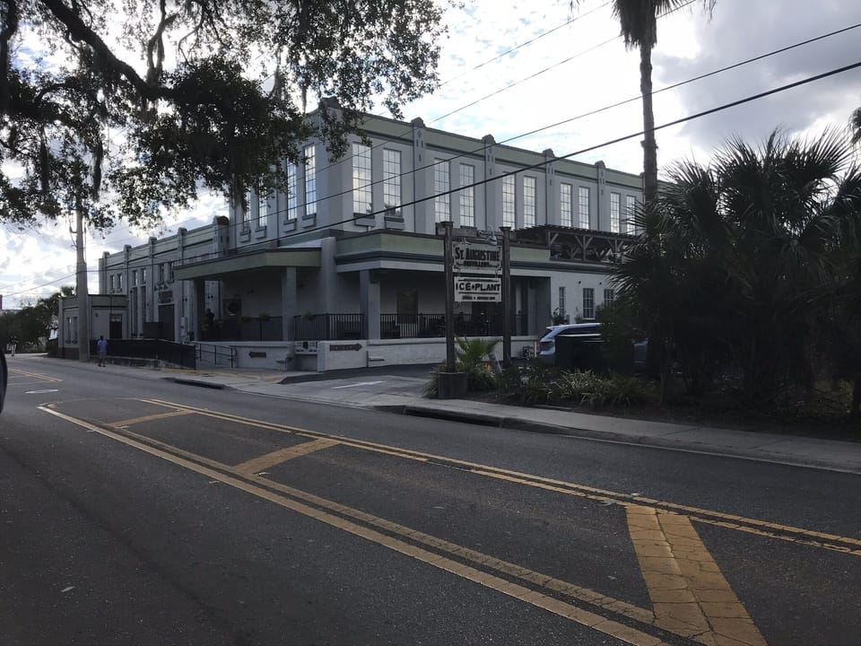 St. Augustine distillery and Ice plant only 2 blocks away.