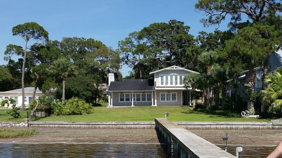 Taken from our dock. We now have a fenced back yard -- safer for pets and kids.
