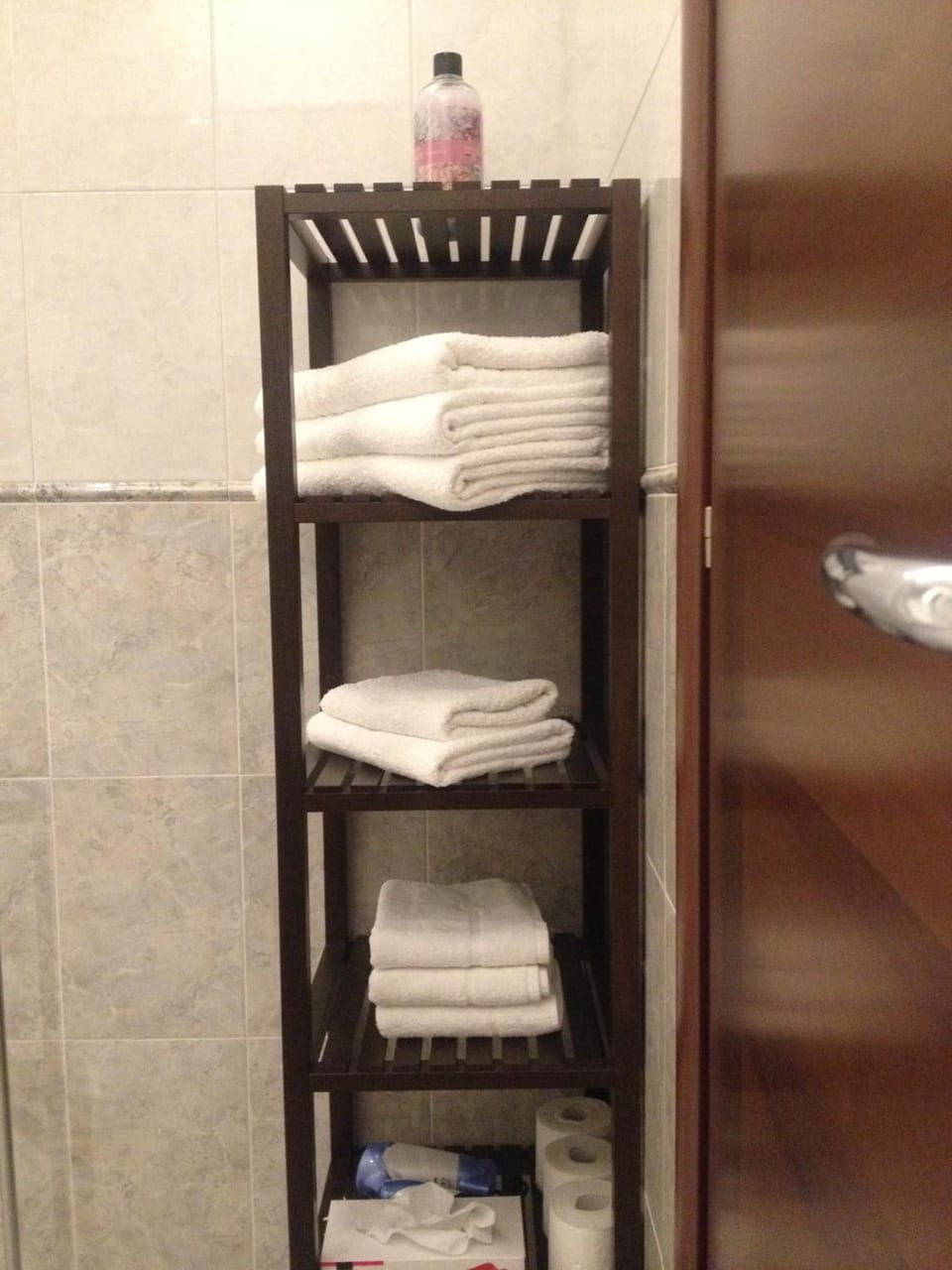 Shower, free toiletries, hair dryer, bathrobes