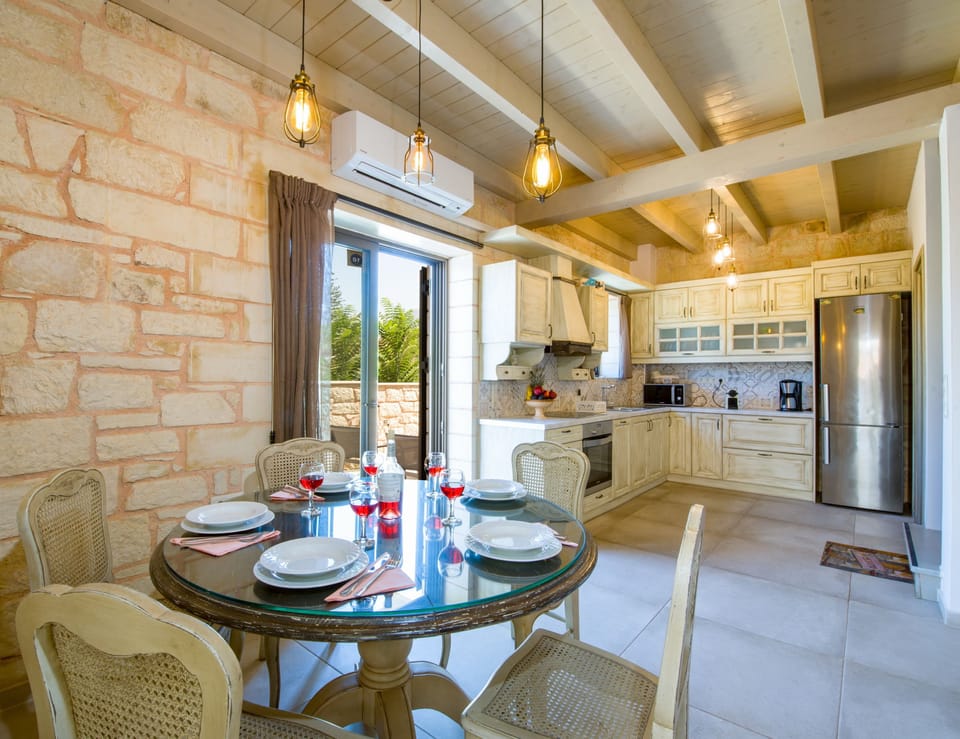 Villa, 3 Bedrooms, Hill View, Private eco Pool | Private kitchen | Full-size fridge, microwave, oven, stovetop