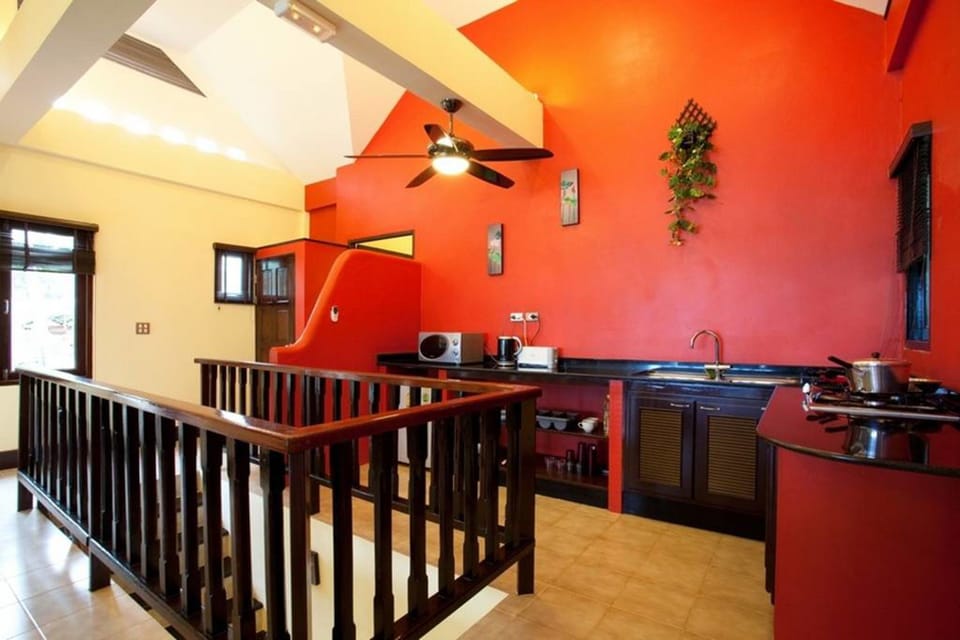 Villa, 3 Bedrooms | Private kitchenette | Fridge, microwave, stovetop, coffee/tea maker