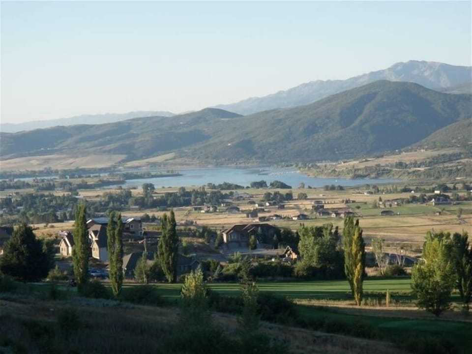 The beautiful Ogden Valley and the reservoir in the distance.