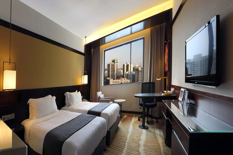 Superior City View Twin Room | In-room safe, blackout drapes, WiFi (free)