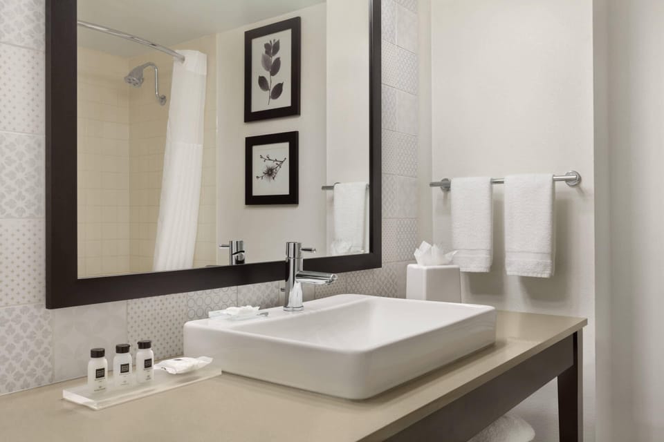 In-room safe, desk, laptop workspace, blackout drapes