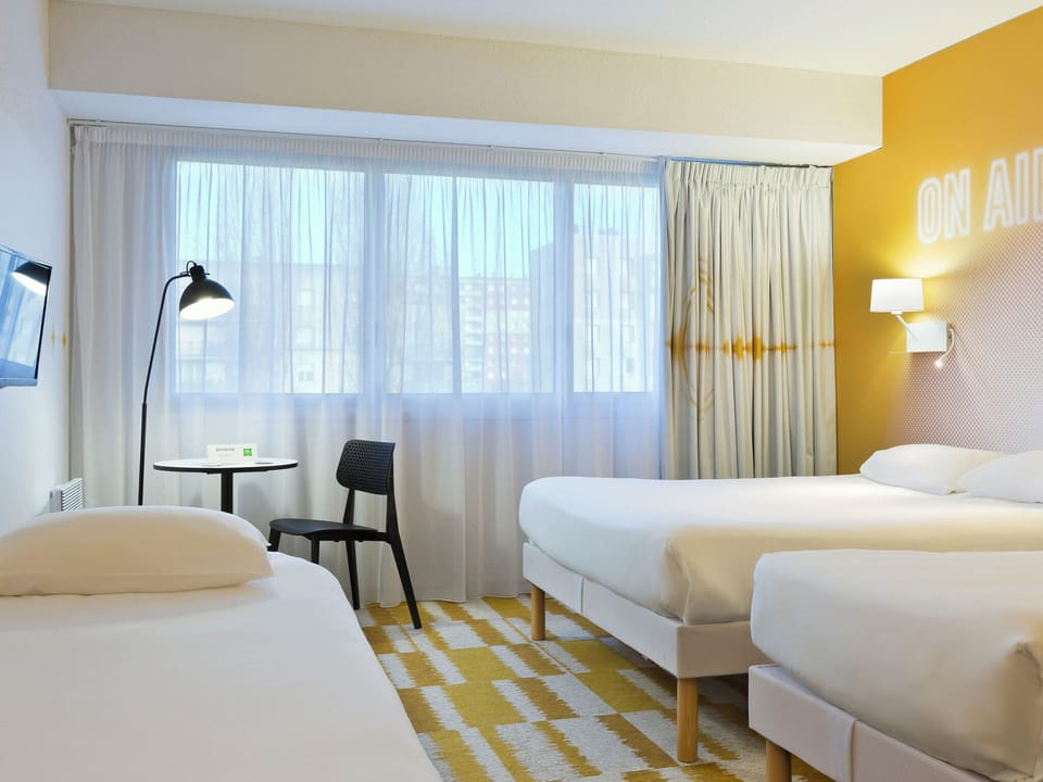 Standard Room, 3 Twin Beds | Desk, blackout drapes, soundproofing, free WiFi