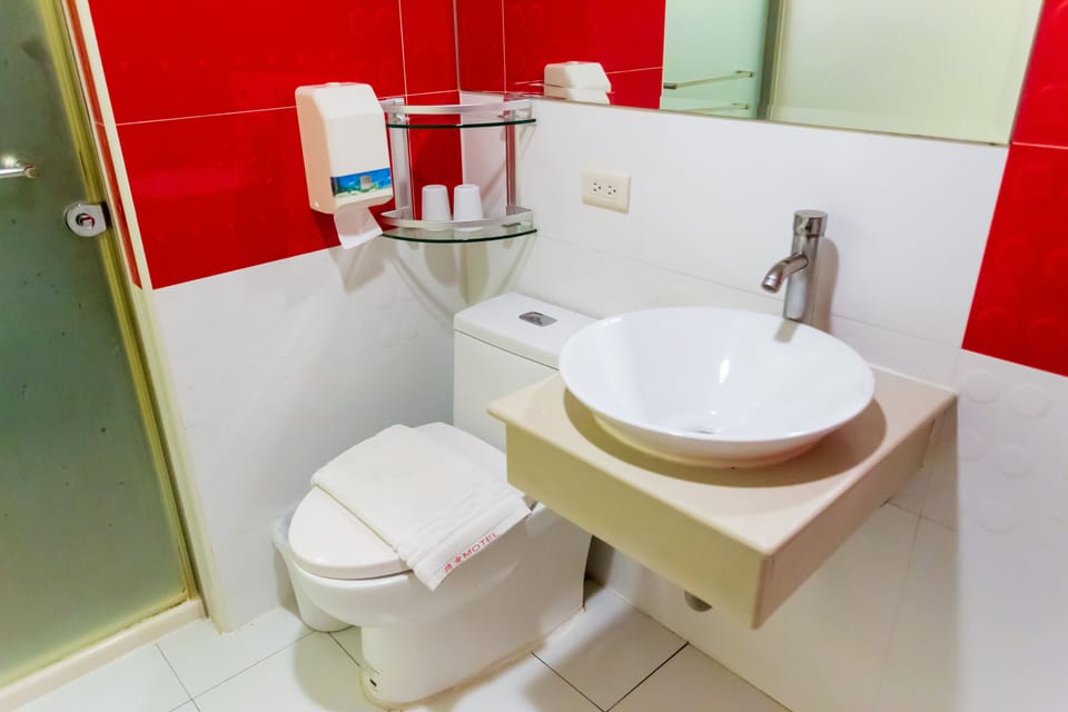 Standard Double Room, 1 Double Bed | Bathroom | Shower, free toiletries, hair dryer, slippers