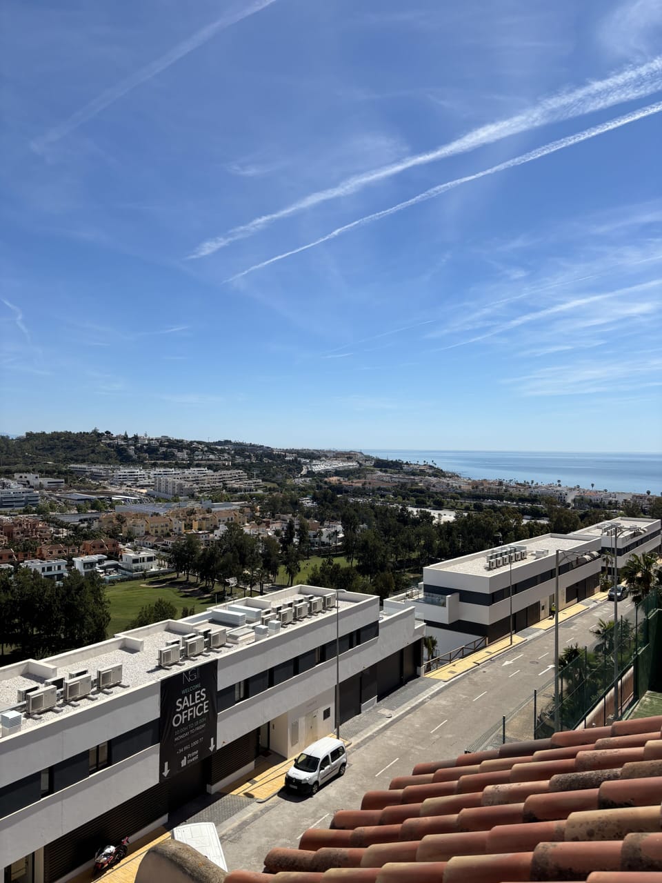 Stunning views out to sea. 