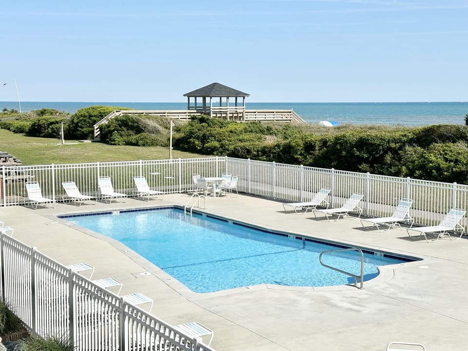 Outdoor pool is open seasonally.