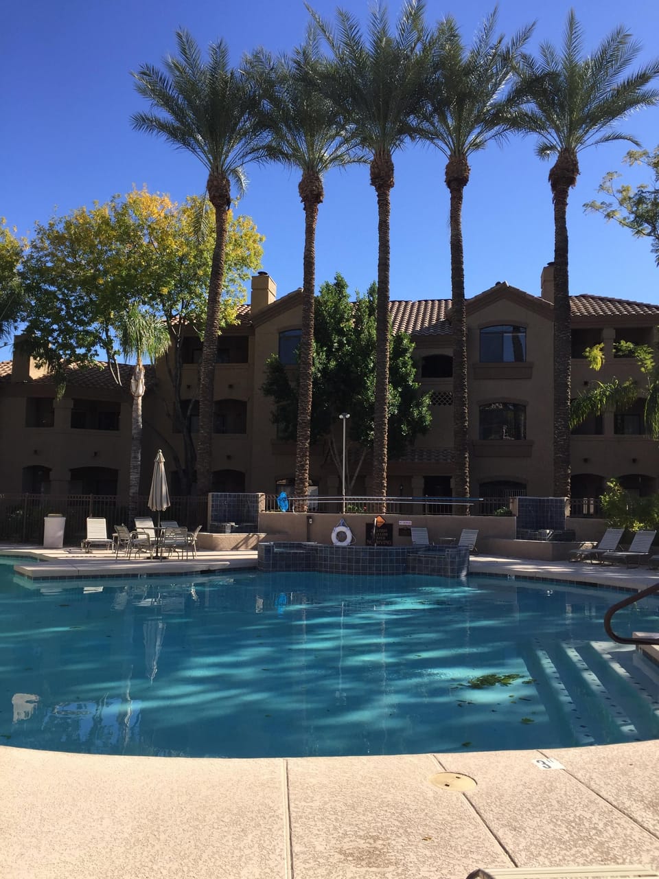 Main pool and hot tub