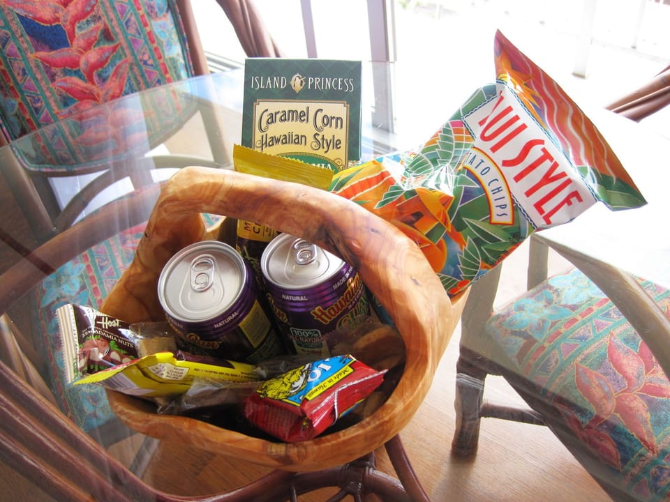 Welcoming local snacks