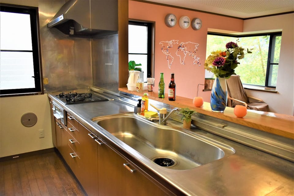 Shared fridge, microwave
