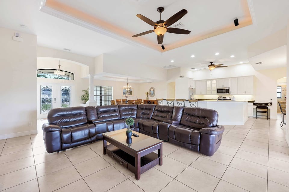A wide open modern floorplan